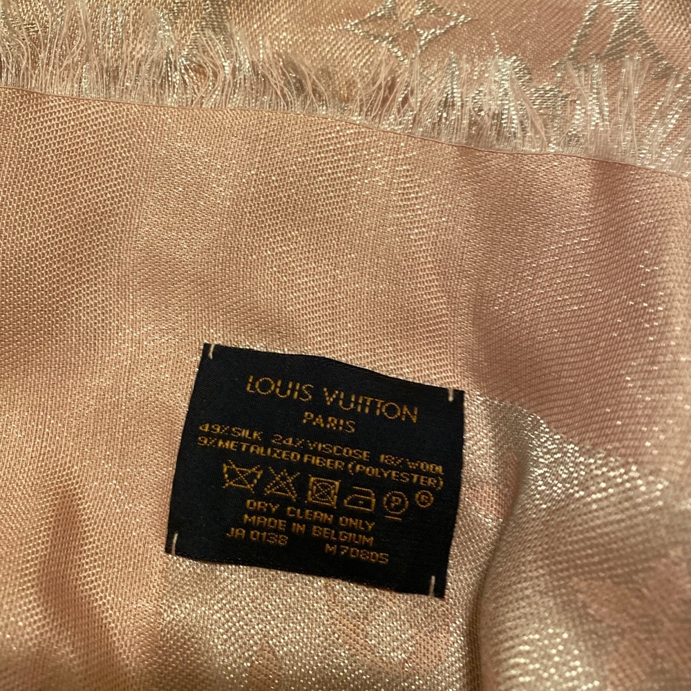 Louis Vuitton monogram silk shawl